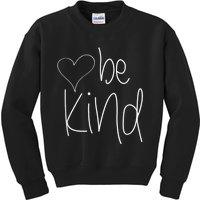 Be Kind Heart Love Blessed Grateful Kids Sweatshirt