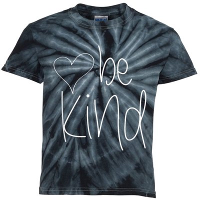 Be Kind Heart Love Blessed Grateful Kids Tie-Dye T-Shirt