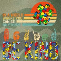Be Kind Hand Sign Language ASL Puzzle Autism Legacy Tie Dye Trucker Hat