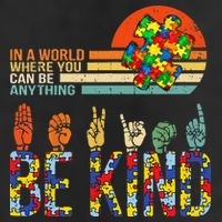 Be Kind Hand Sign Language ASL Puzzle Autism Cool Comfort Performance Bucket Hat