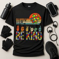 Be Kind Hand Sign Language ASL Puzzle Autism Performance Shirt