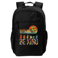 Be Kind Hand Sign Language ASL Puzzle Autism Backpack