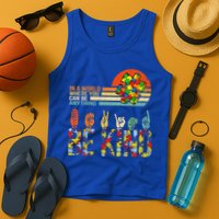 Be Kind Hand Sign Language ASL Puzzle Autism Tank Top