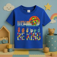 Be Kind Hand Sign Language ASL Puzzle Autism Toddler T-Shirt