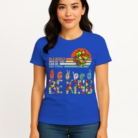 Be Kind Hand Sign Language ASL Puzzle Autism Womens T-Shirt