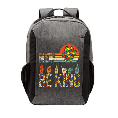 Be Kind Hand Sign Language ASL Puzzle Autism Vector Backpack