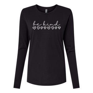 Be Kind Hearts Anti Bullying Womens Cotton Relaxed Long Sleeve T-Shirt