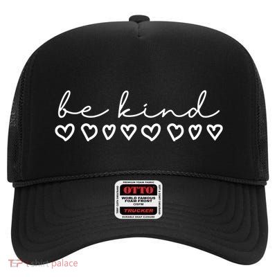 Be Kind Hearts Anti Bullying High Crown Mesh Back Trucker Hat