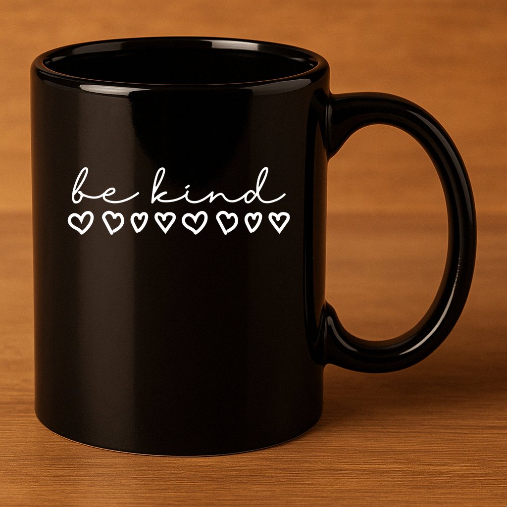 Be Kind Hearts Anti Bullying 11oz C Handle Ceramic Mug