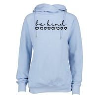 Be Kind Hearts Anti Bullying Womens Funnel Neck Pullover Hood