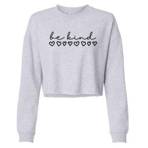 Be Kind Hearts Anti Bullying Cropped Pullover Crew