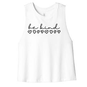 Be Kind Hearts Anti Bullying Women's Racerback Cropped Tank