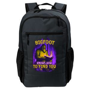 Bigfoot Knows How To Find You Loves To Read Cool Gift Daily Commute Backpack