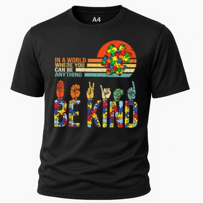 Be Kind Hand Sign Language ASL Puzzle Autism Performance Shirt