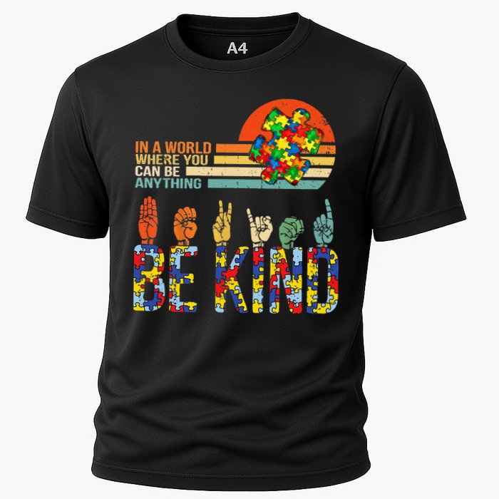 Be Kind Hand Sign Language ASL Puzzle Autism Performance Shirt
