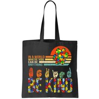 Be Kind Hand Sign Language ASL Puzzle Autism Bag