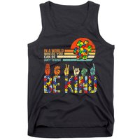 Be Kind Hand Sign Language ASL Puzzle Autism Tank Top