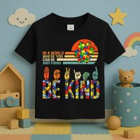 Be Kind Hand Sign Language ASL Puzzle Autism Toddler T-Shirt