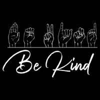Be Kind Hand Sign Sign Language Gift Asl Interpreter Gift Impact Tech Backpack