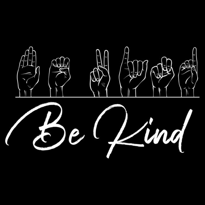 Be Kind Hand Sign Sign Language Gift Asl Interpreter Gift Impact Tech Backpack