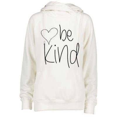 Be Kind Heart Love Blessed Grateful Womens Funnel Neck Pullover Hood