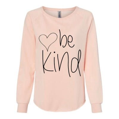 Be Kind Heart Love Blessed Grateful Womens California Wash Sweatshirt