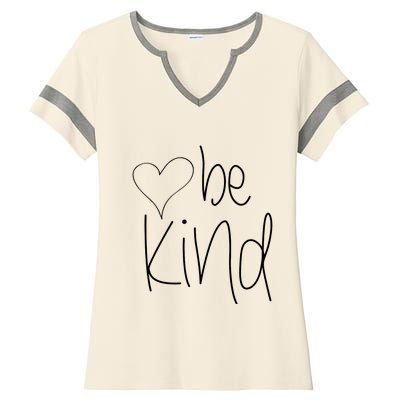 Be Kind Heart Love Blessed Grateful Ladies Halftime Notch Neck Tee