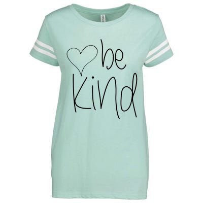 Be Kind Heart Love Blessed Grateful Enza Ladies Jersey Football T-Shirt