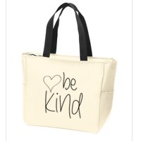 Be Kind Heart Love Blessed Grateful Zip Tote Bag