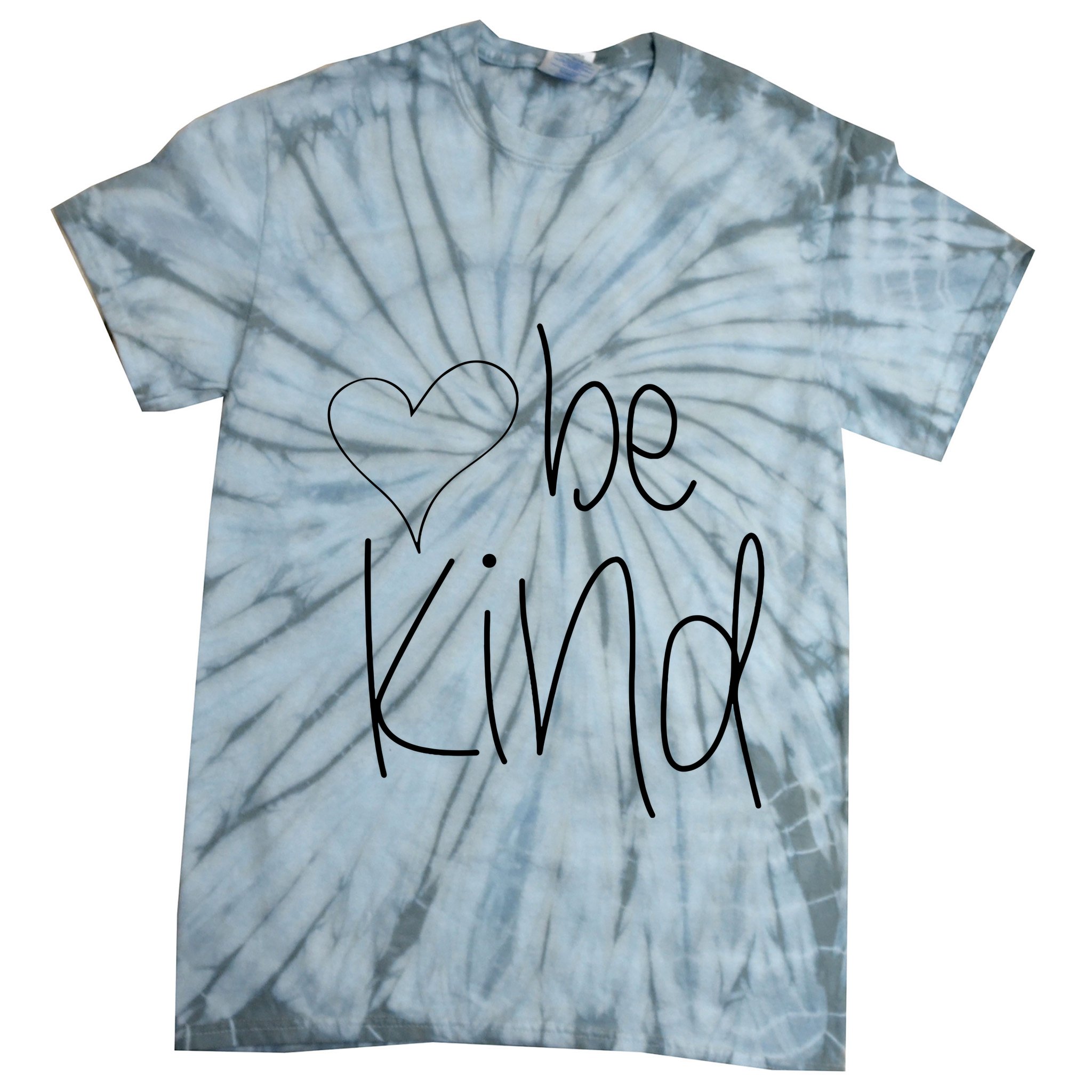 Be Kind Heart Love Blessed Grateful Tie-Dye T-Shirt
