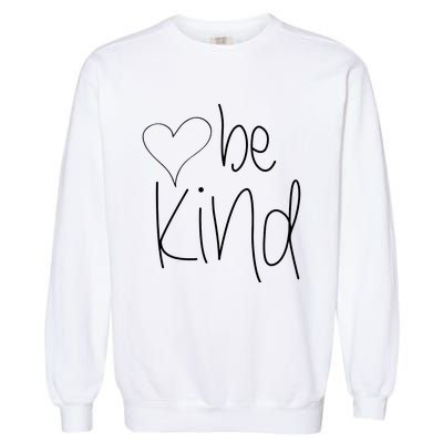 Be Kind Heart Love Blessed Grateful Garment-Dyed Sweatshirt