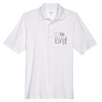 Be Kind Heart Love Blessed Grateful Men's Origin Performance Piqué Polo