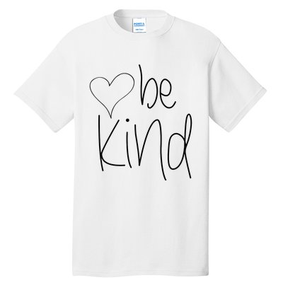 Be Kind Heart Love Blessed Grateful Tall T-Shirt