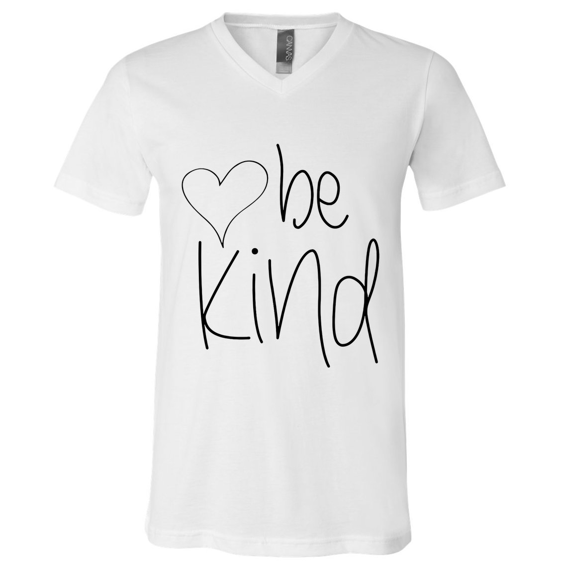 Be Kind Heart Love Blessed Grateful V-Neck T-Shirt