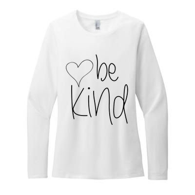 Be Kind Heart Love Blessed Grateful Womens CVC Long Sleeve Shirt