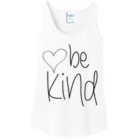 Be Kind Heart Love Blessed Grateful Ladies Essential Tank