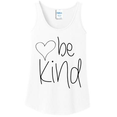 Be Kind Heart Love Blessed Grateful Ladies Essential Tank