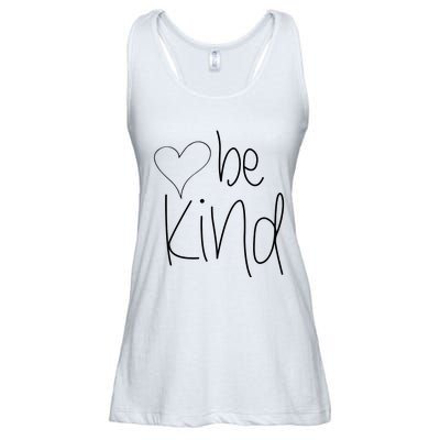 Be Kind Heart Love Blessed Grateful Ladies Essential Flowy Tank