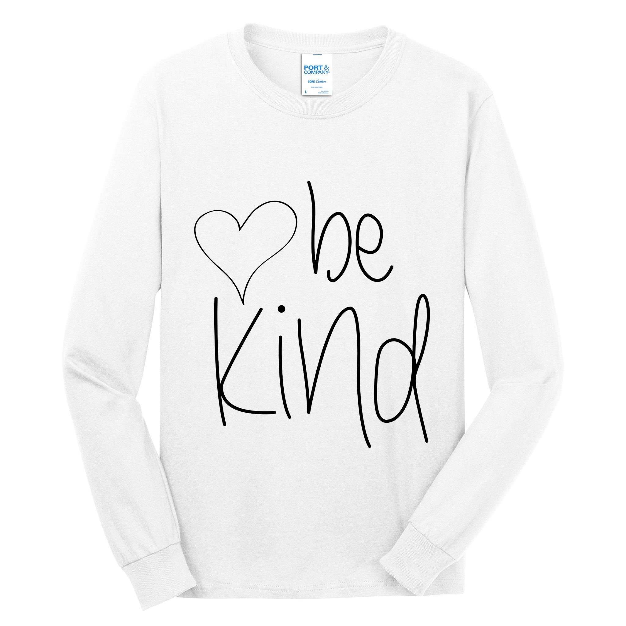 Be Kind Heart Love Blessed Grateful Tall Long Sleeve T-Shirt