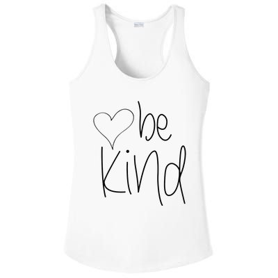 Be Kind Heart Love Blessed Grateful Ladies PosiCharge Competitor Racerback Tank