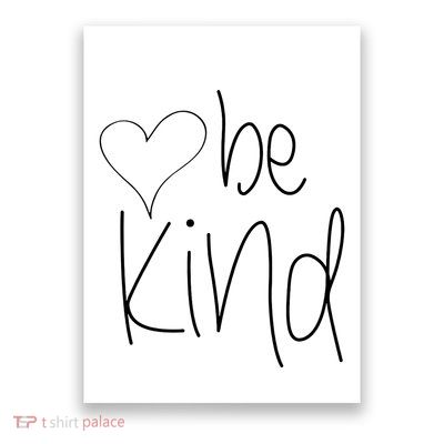 Be Kind Heart Love Blessed Grateful Poster