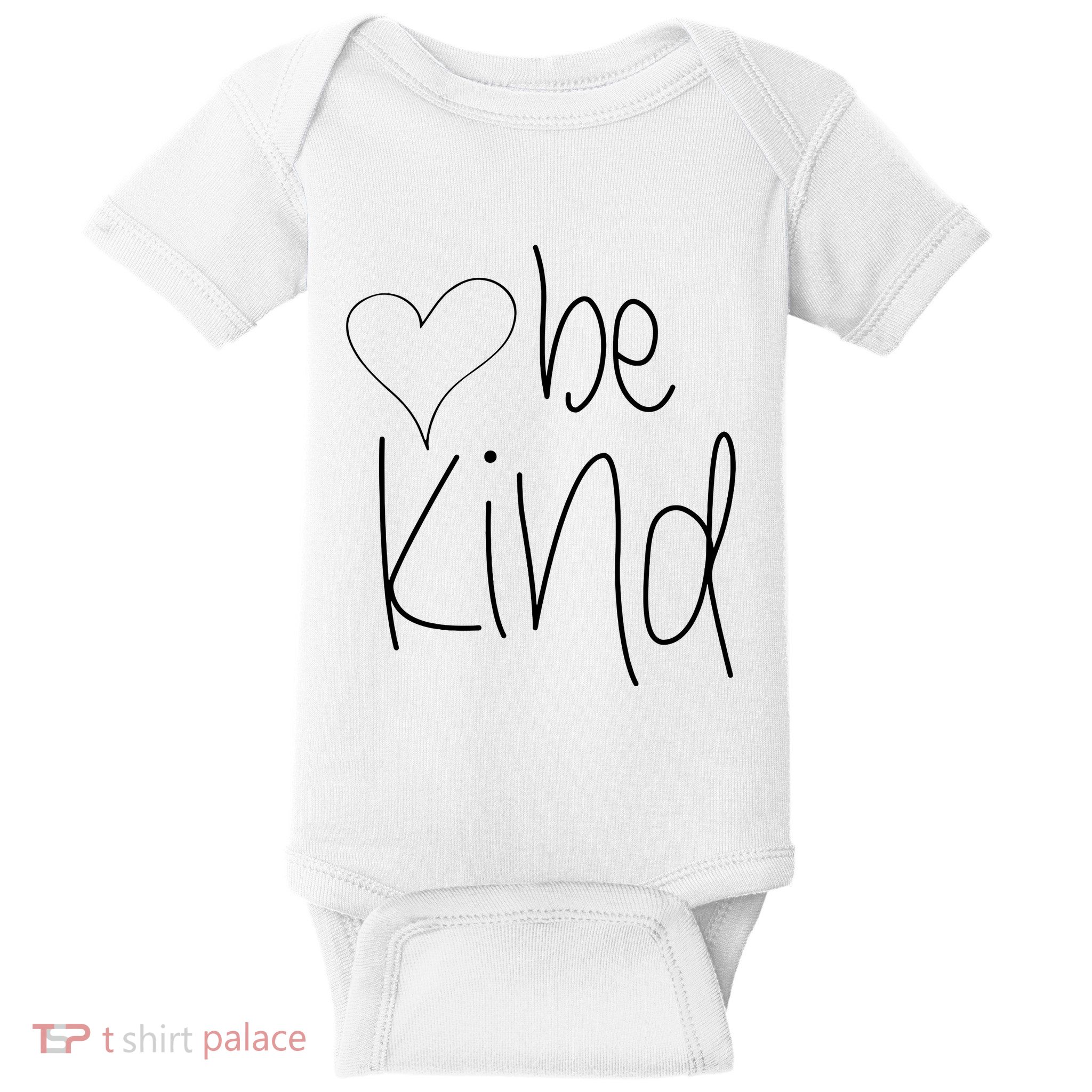 Be Kind Heart Love Blessed Grateful Baby Bodysuit