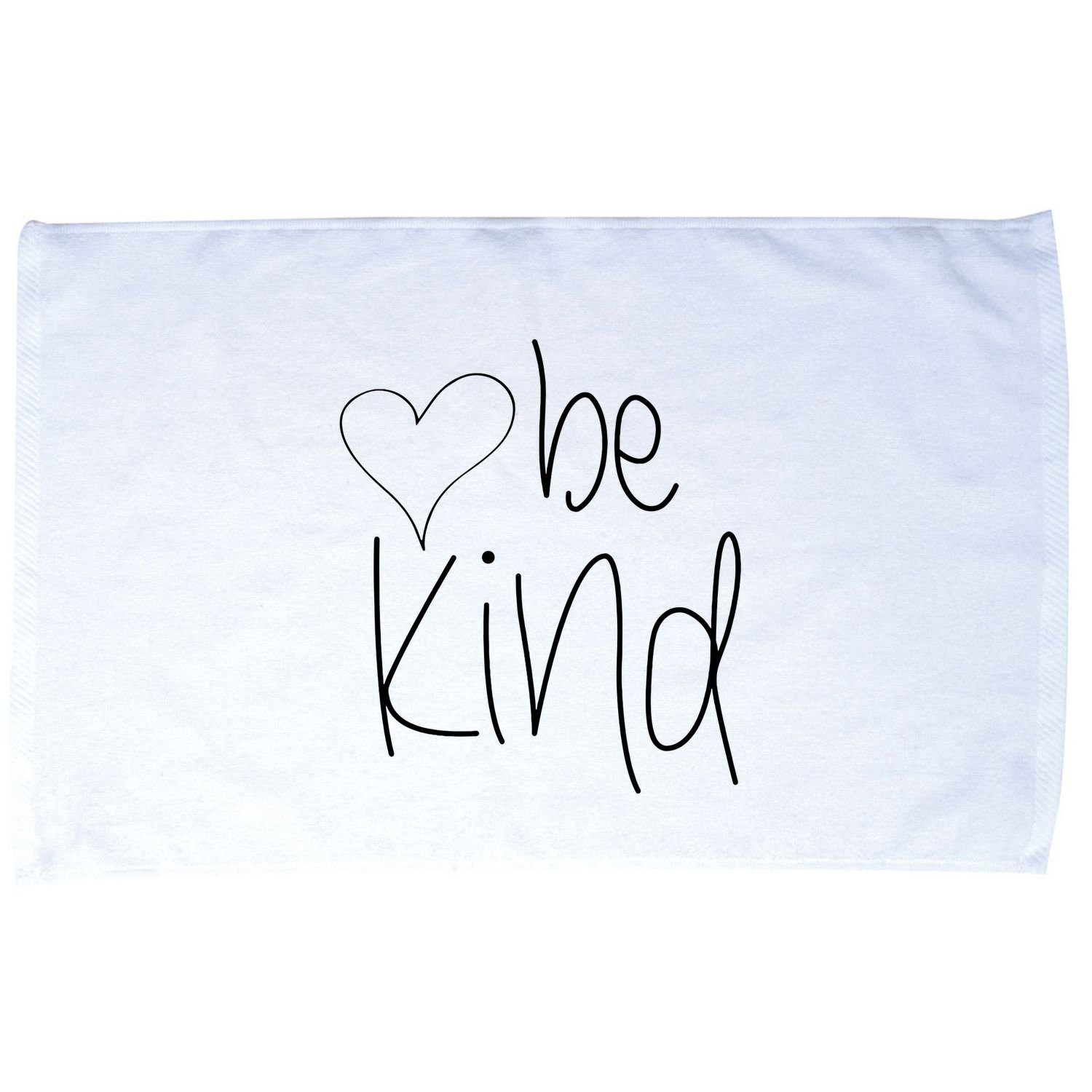 Be Kind Heart Love Blessed Grateful Microfiber Hand Towel