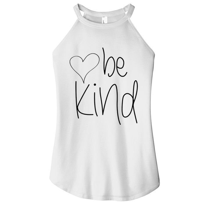Be Kind Heart Love Blessed Grateful Women's Perfect Tri Rocker Tank