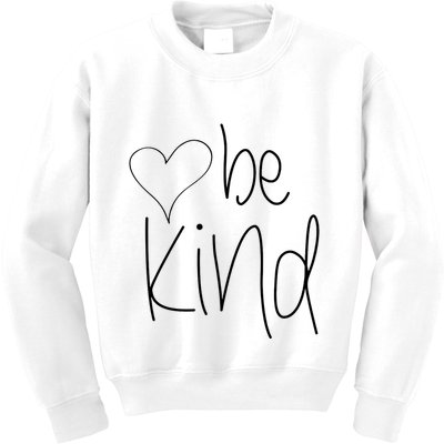 Be Kind Heart Love Blessed Grateful Kids Sweatshirt
