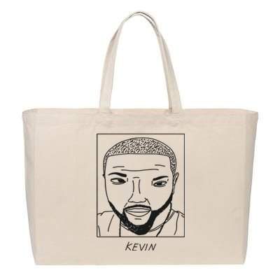 BadlyDrawnCelebsShop Kevin Hart Cotton Canvas Jumbo Tote