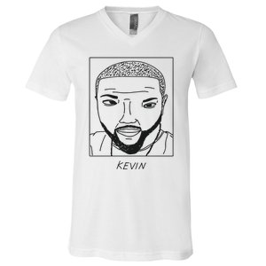 BadlyDrawnCelebsShop Kevin Hart V-Neck T-Shirt