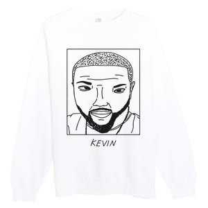 BadlyDrawnCelebsShop Kevin Hart Premium Crewneck Sweatshirt