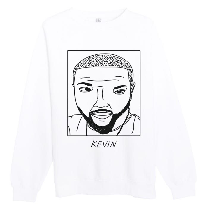 BadlyDrawnCelebsShop Kevin Hart Premium Crewneck Sweatshirt