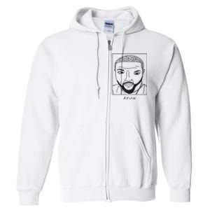 BadlyDrawnCelebsShop Kevin Hart Full Zip Hoodie